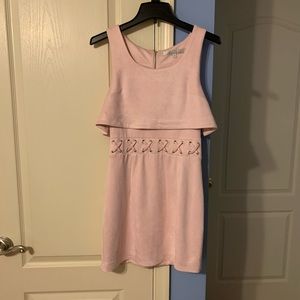 Pink Suede Lovers + Friends Dress